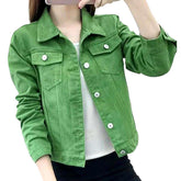 Chaqueta vaquera estilo camionero para mujer